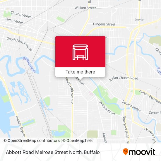 Abbott Road Melrose Street North map