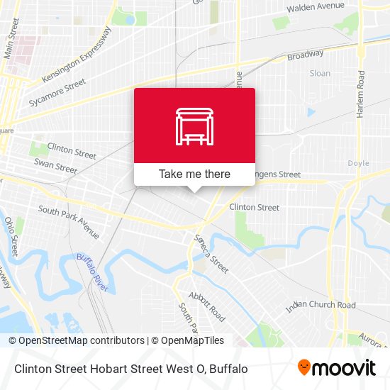 Clinton Street Hobart Street West O map