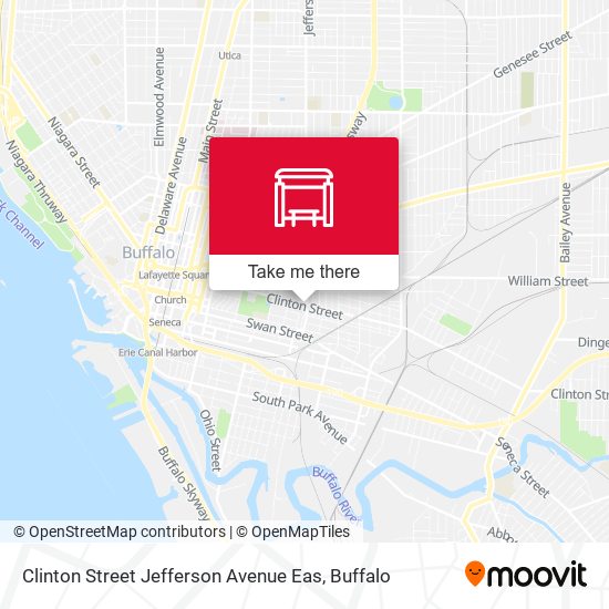 Clinton Street Jefferson Avenue Eas map