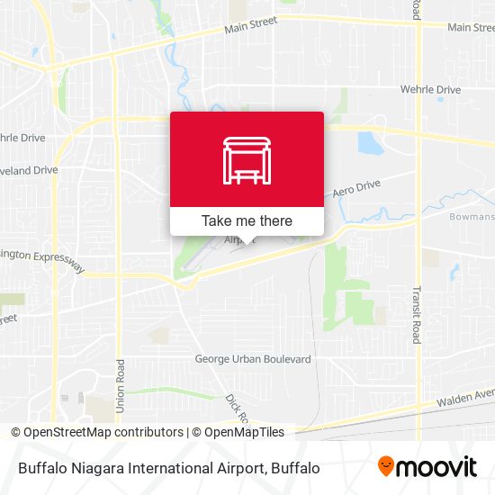 Buffalo Niagara International Airport map