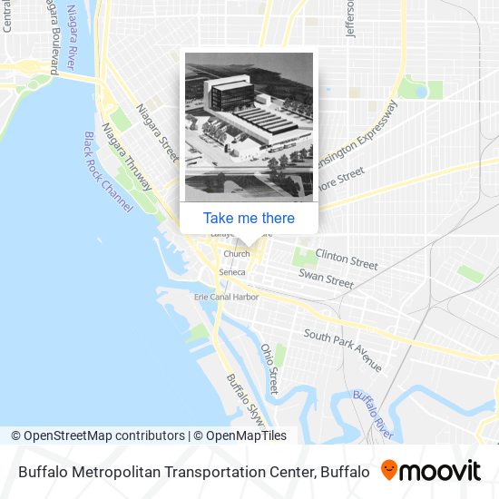Mapa de Buffalo Metropolitan Transportation Center