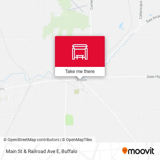 Main St & Railroad Ave E map