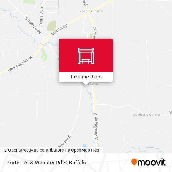 Porter Rd & Webster Rd S map