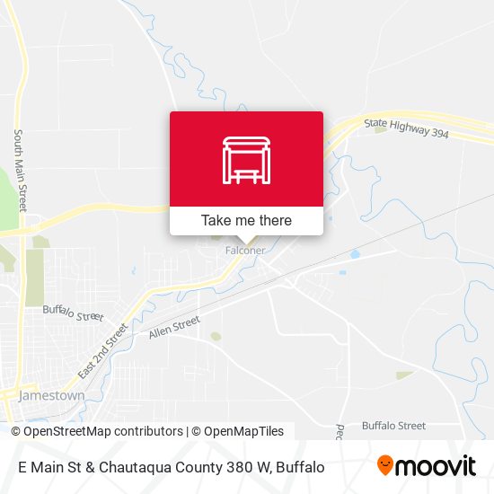 E Main St & Chautaqua County 380 W map