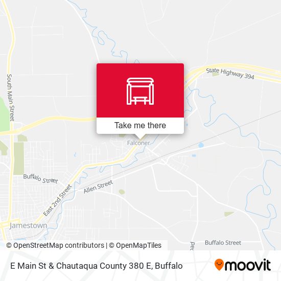 E Main St & Chautaqua County 380 E map