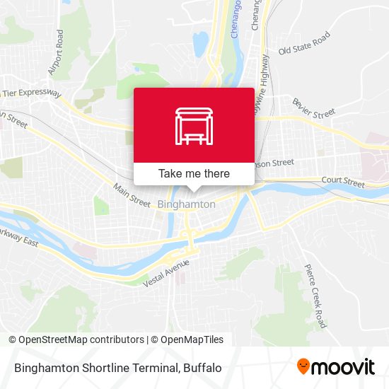 Binghamton Shortline Terminal map