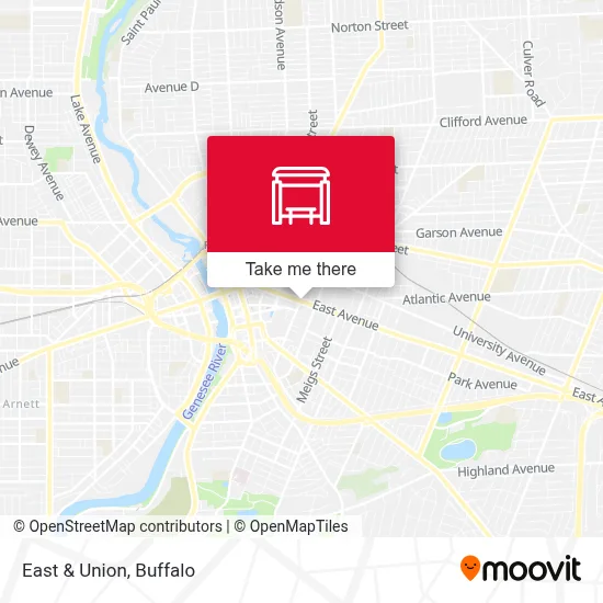 East & Union map