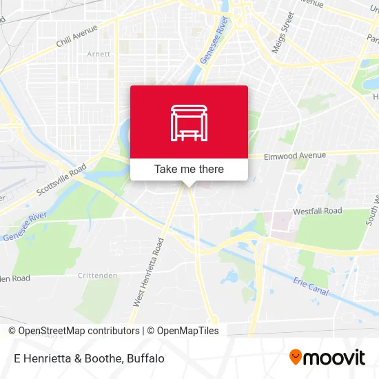 E Henrietta & Boothe map