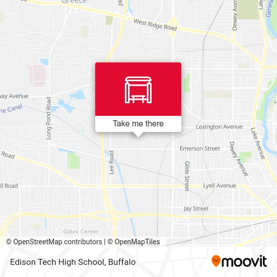Edison Tech High School map
