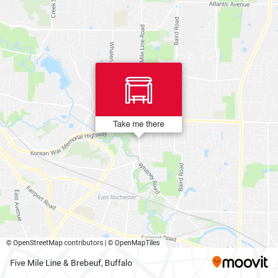 Five Mile Line & Brebeuf map