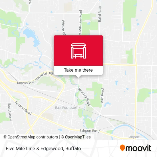 Five Mile Line & Edgewood map