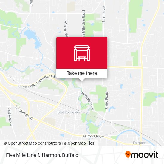 Five Mile Line & Harmon map