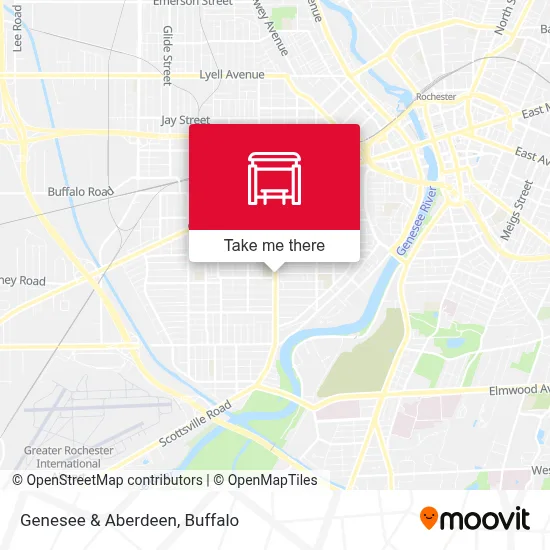 Genesee & Aberdeen map