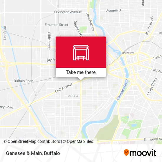Genesee & Main map