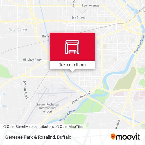 Genesee Park & Rosalind map