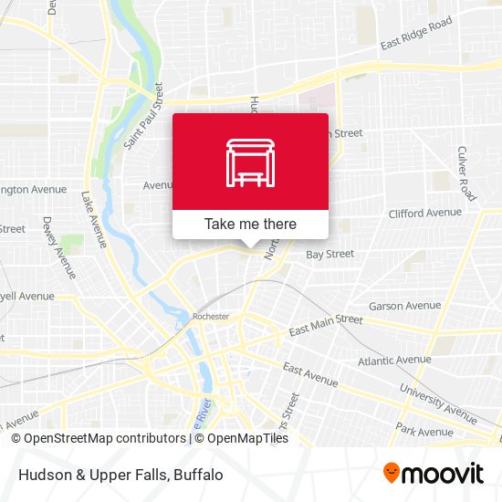 Hudson & Upper Falls map