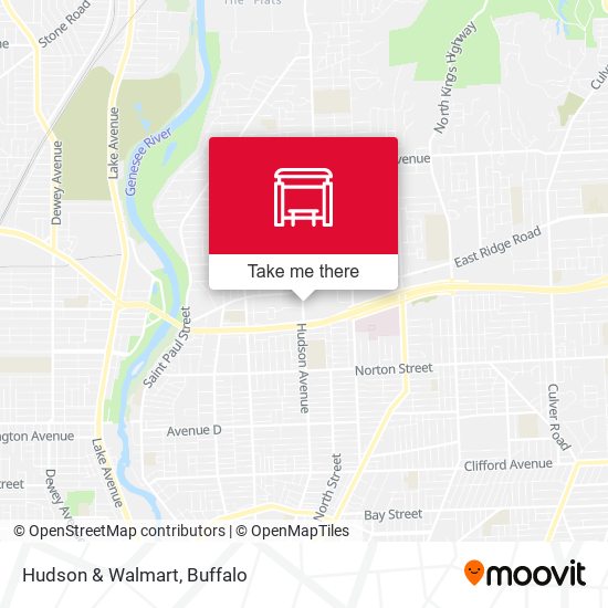 Hudson & Walmart map