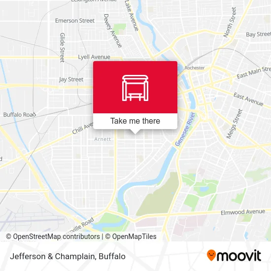 Jefferson & Champlain map