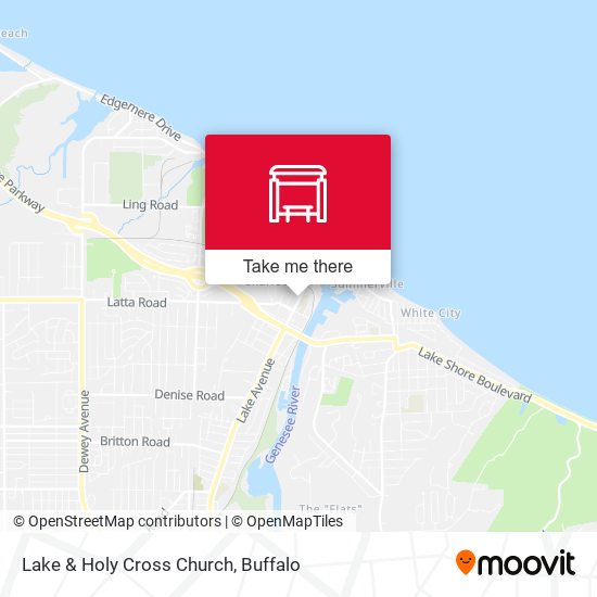 Lake & Holy Cross Church map