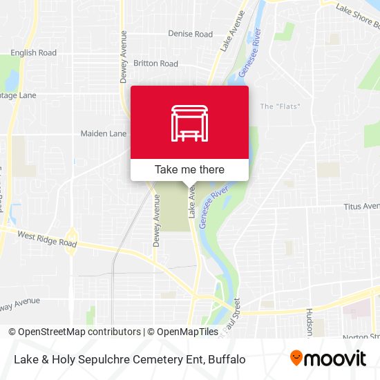 Lake & Holy Sepulchre Cemetery Ent map