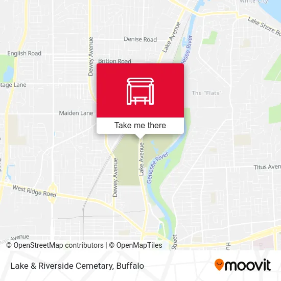 Lake & Riverside Cemetary map