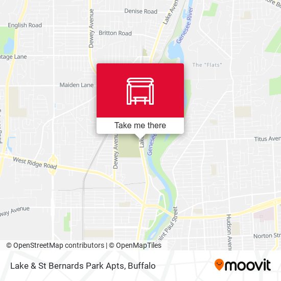 Lake & St Bernards Park Apts map