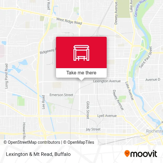Lexington & Mt Read map
