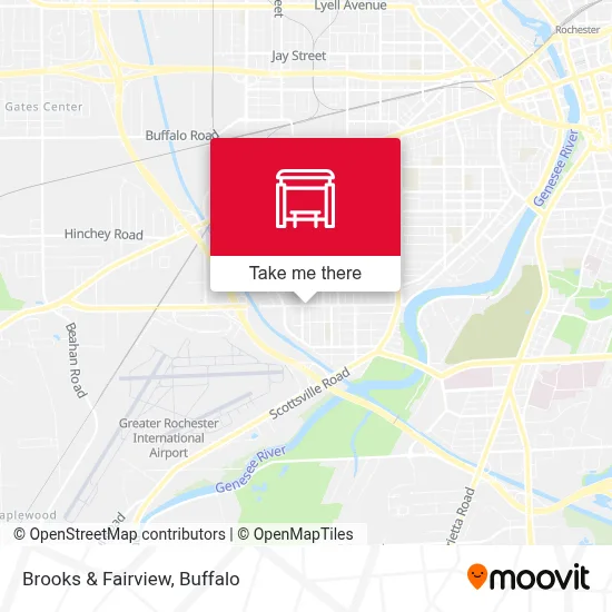 Brooks & Fairview map