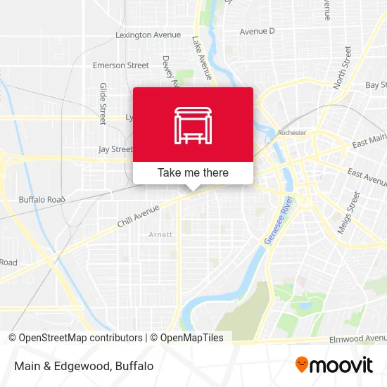Main & Edgewood map