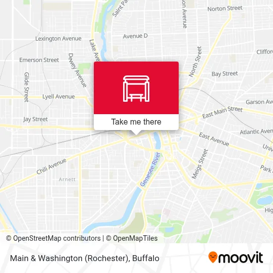 Main & Washington (Rochester) map