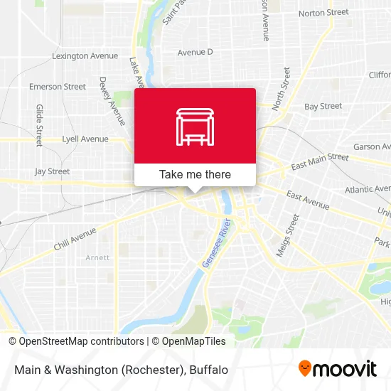 Main & Washington (Rochester) map