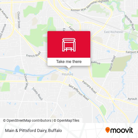 Main & Pittsford Dairy map