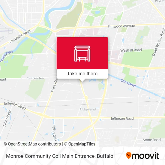 Monroe Community Coll Main Entrance map
