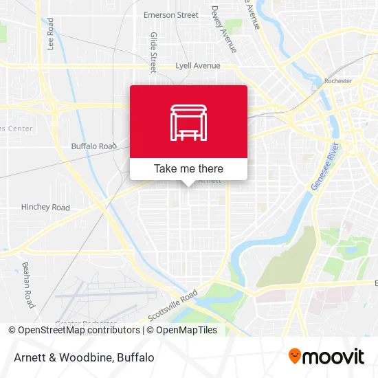 Arnett & Woodbine map