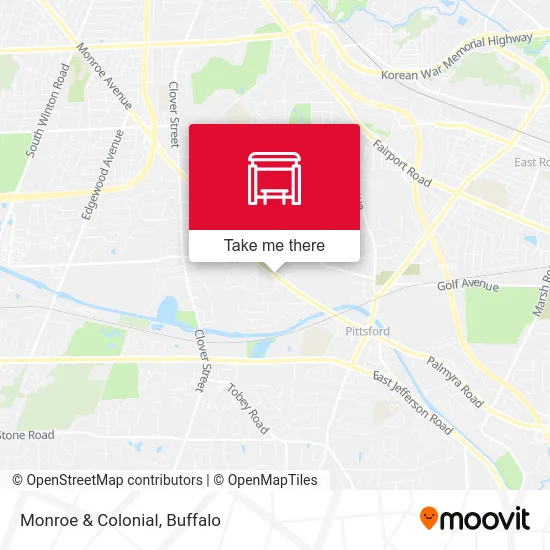 Monroe & Colonial map