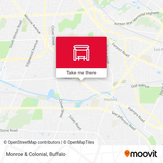 Monroe & Colonial map