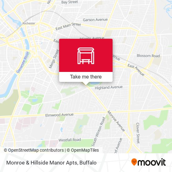 Monroe & Hillside Manor Apts map
