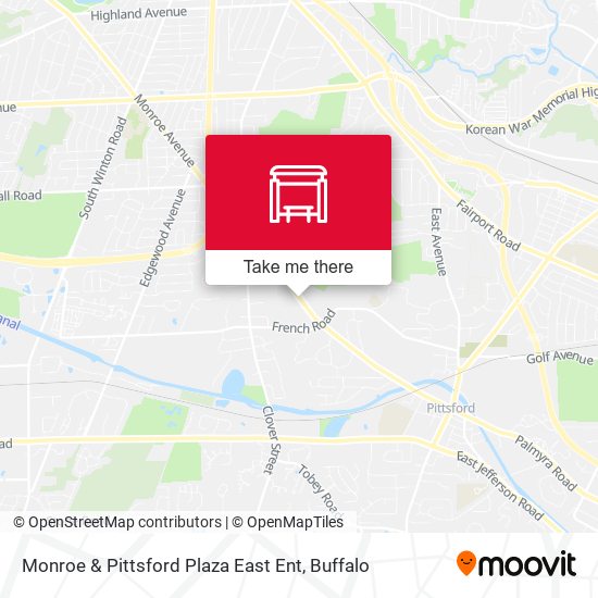Monroe & Pittsford Plaza East Ent map