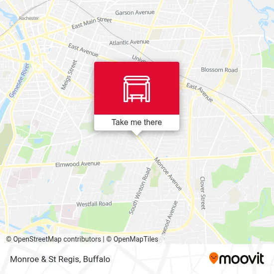 Monroe & St Regis map