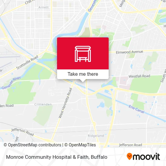 Monroe Community Hospital & Faith map