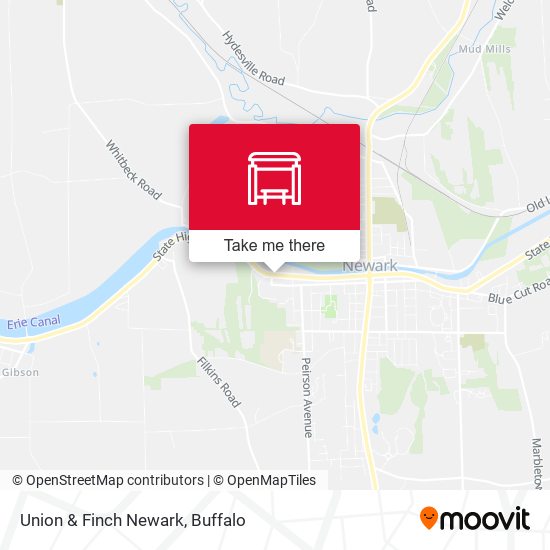 Mapa de Union & Finch  Newark