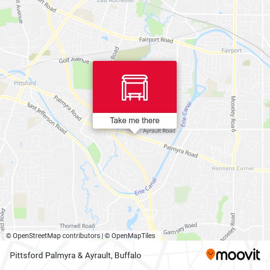 Pittsford Palmyra & Ayrault map