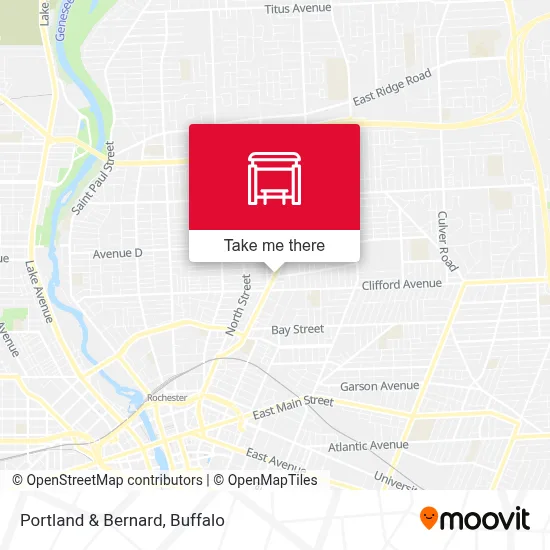 Portland & Bernard map