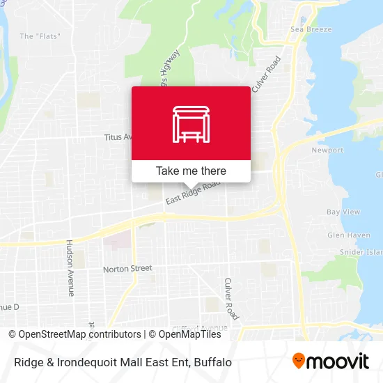 Ridge & Irondequoit Mall East Ent map