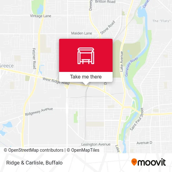 Ridge & Carlisle map
