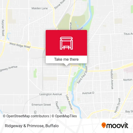 Ridgeway & Primrose map