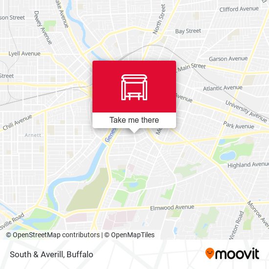 South & Averill map