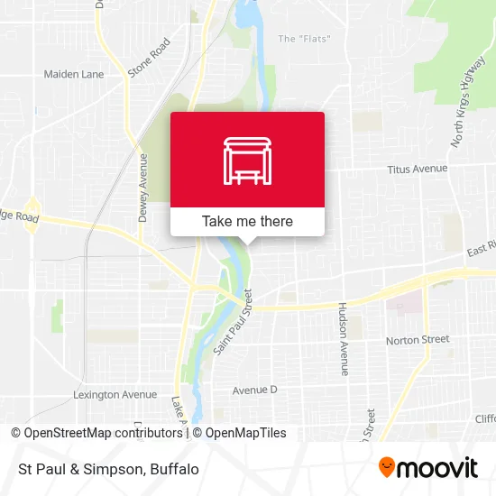 St Paul & Simpson map