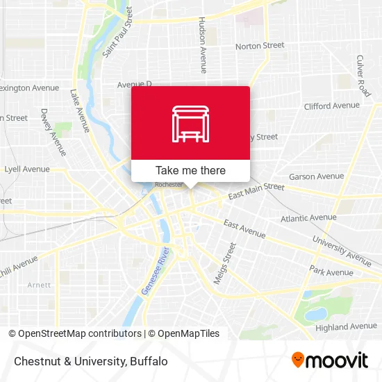 Chestnut & University map