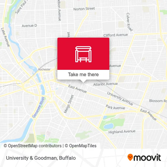 University & Goodman map